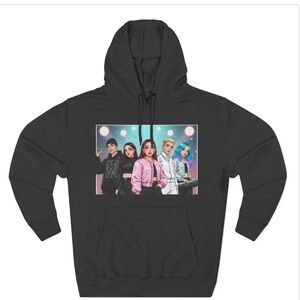 Black Hoodie with Graphic Print